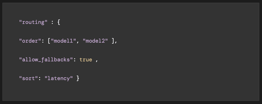 The original routing JSON spec design inherited from backend